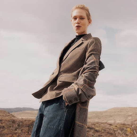 Madewell Caldwell Double-Breasted Blazer in Lyden Plaid - Picture 5 of 12